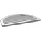 Ekena Millwork Octagonal Top Surface Mount PVC Gable Vent w/ 2"W x 1-1/2"P Brickmould Frame, 36"W x 24"H GVPOT36X2402SF - alternate 5